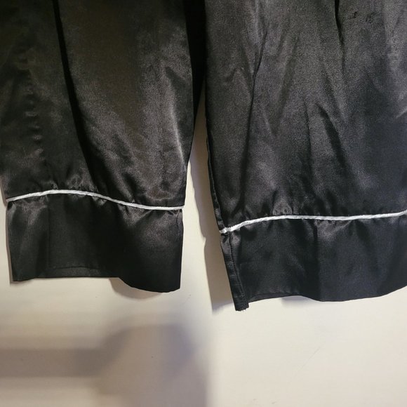 Nasty Gal Loungesleep pant Women's 8 Black Pleated Elastic Waistband High Rise - Picture 3 of 7